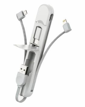 Cable De Carga Rápida Tipo C Blanco 3 En 1 LDNIO 3,8 A