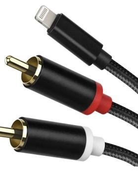 Usb C To Rca Audio Cable, Type ligtning To 2rca Male Jack Splitter