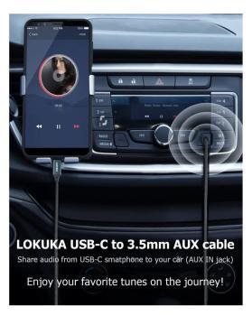 Usb C A 35 Mm Audio Connector Aux (33 C)