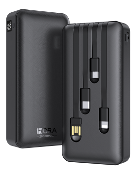 Power Bank/Bateria Portatil 10.000Mah 1Hora Gar148 Black