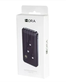 Power Bank/Bateria Portatil 10.000Mah 1Hora Gar148 Black