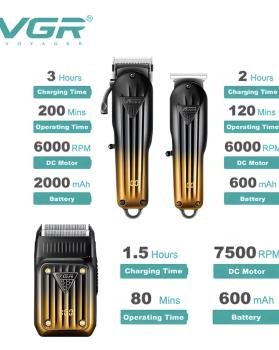 Vgr 644 Cortapelos Para Hombres Profesionales, Recortadora