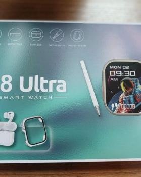 Reloj inteligente P8 ultradelgado con pantalla táctil y pantalla cuadrada de 1,4 pulgadas. Dispositivo portátil para fitness. AirPods Pro - Pencil ✏️ - 6 correas con monitor de frecuencia cardíaca.