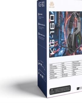 Diadema Gamer Alámbrica Con Microfono Movisun Kg 160 Negro