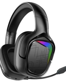 Audífonos Gamer Movisun Kg-300 2.4g Color Negro