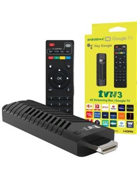 TV Stick TVR3-S Android 14 4K WiFi Convierte tu TV en Smart TV
