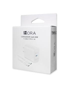 Cargador blanco tipo C IM 20 W 1Hora GAR153