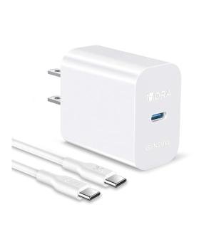 Cargador blanco tipo C IM 20 W 1Hora GAR153