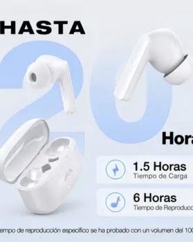 Audífonos Inalámbricos 1Hora Bluetooth Aut205 Blanco