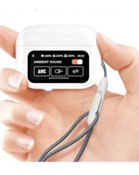 Audifonos Inalambricos Bluetooth A9 Pro Blancos Pantalla Tactil