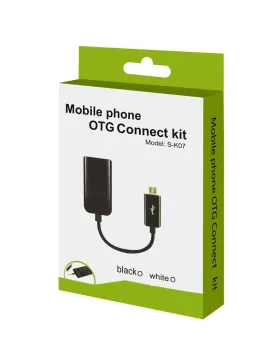 ADAPTADOR OTG USB 2.0 A V8