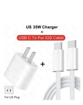 Cargador IPhone 15 Y Mas 35W Carga Rápida Cargador Iphone Tipo C