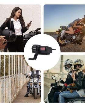Adaptador De Corriente Para Motocicleta Puerto Usb Para Moto