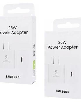 Samsung 25w Usb-c Cargador Super Rápido Blanco Y negro 