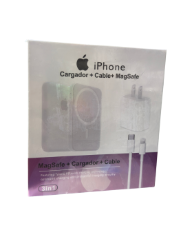 Combo Bateria Externa Magsafe+ Cargador Iphone 20w 1.1
