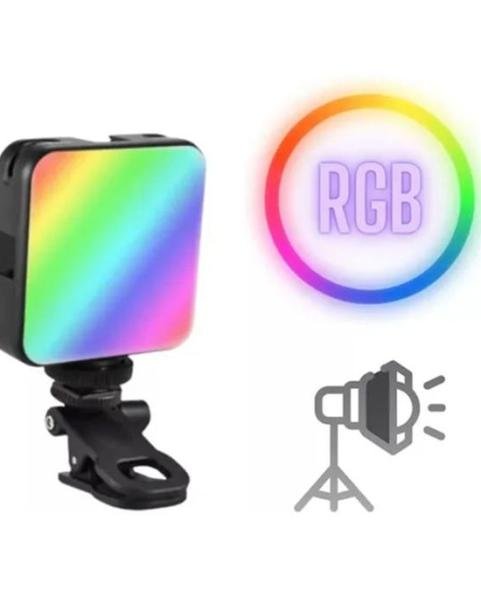 Iluminador Luz Led Rgb Panel Fotografía Video Recargable Usb