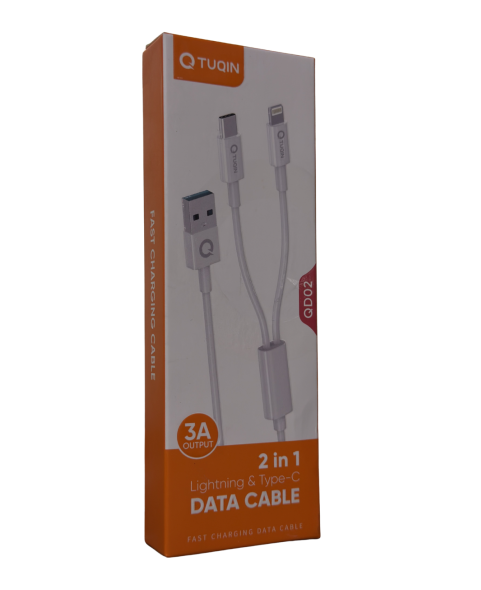 Cable tipo C a doble conector tc y Lightning 